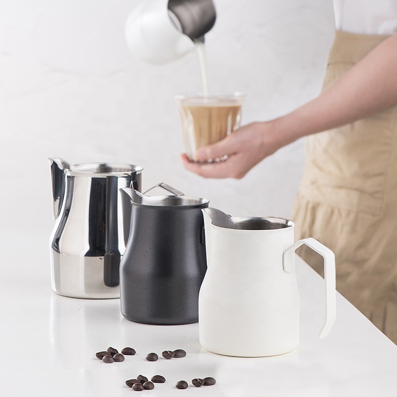 top selling stainless steel 350ml milk frothing steamer pitcher barista tools kit customize