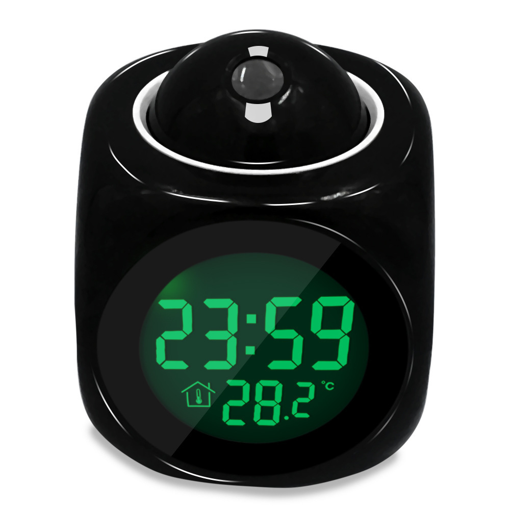 New Design Multi-function LED Digital Colorful Voice-time Projection Electronic Alarm Clock For Bedroom