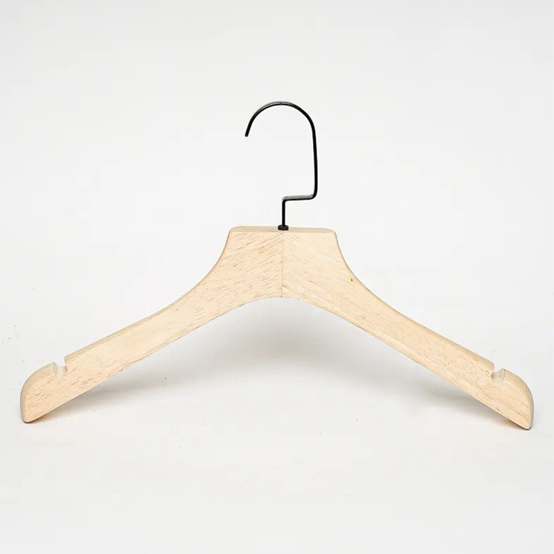 Hot Sale Non-Slip Wooden Coat Hangers Wood Clothes Hangers for Garment Display Clothes Wood Anti Slip