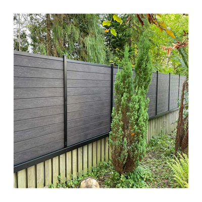 Wood Plastic Composite WPC Fence Home Garden Fence Panels Better Than Vinyl PVC Fence