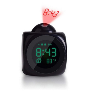 New Design Multi-function LED Digital Colorful Voice-time Projection Electronic Alarm Clock For Bedroom