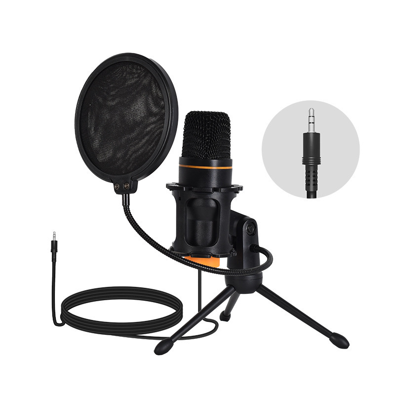 Podcast Equipment Dynamic Microphone Studio Music Production Sound Card Audio Home Decoration