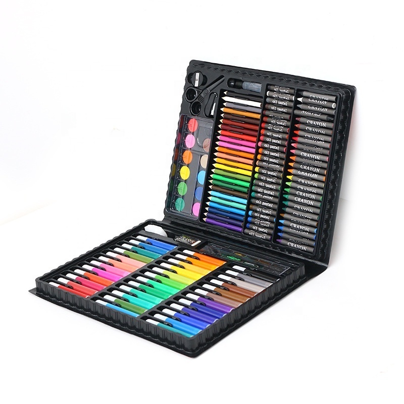 150 Piece Art Sketch Supplies Colored Pencil Gifts Double Sided Drawing Set For Kids