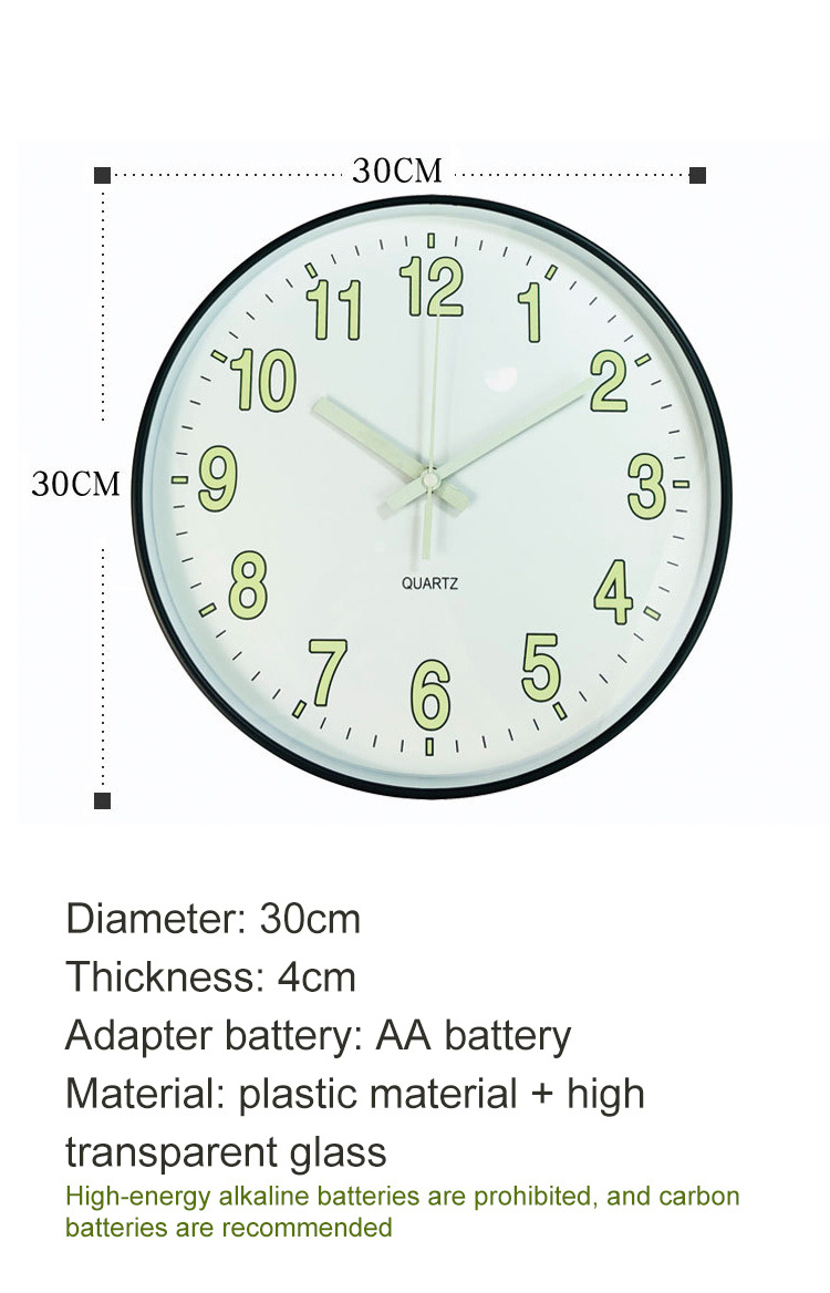 High Quality Luminous wall clock New Design For Sale Hot Selling Luminous Luminous Digital Clock