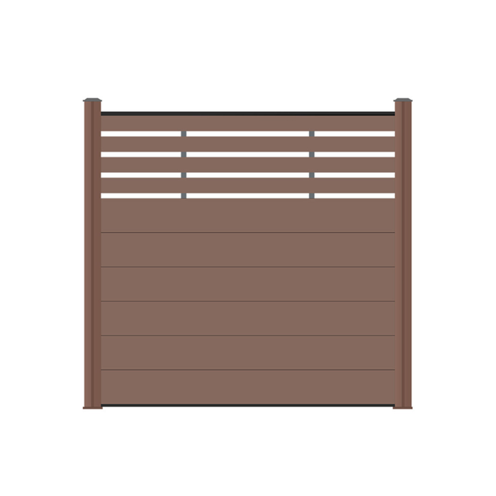 Wood Plastic Composite WPC Fence Home Garden Fence Panels Better Than Vinyl PVC Fence