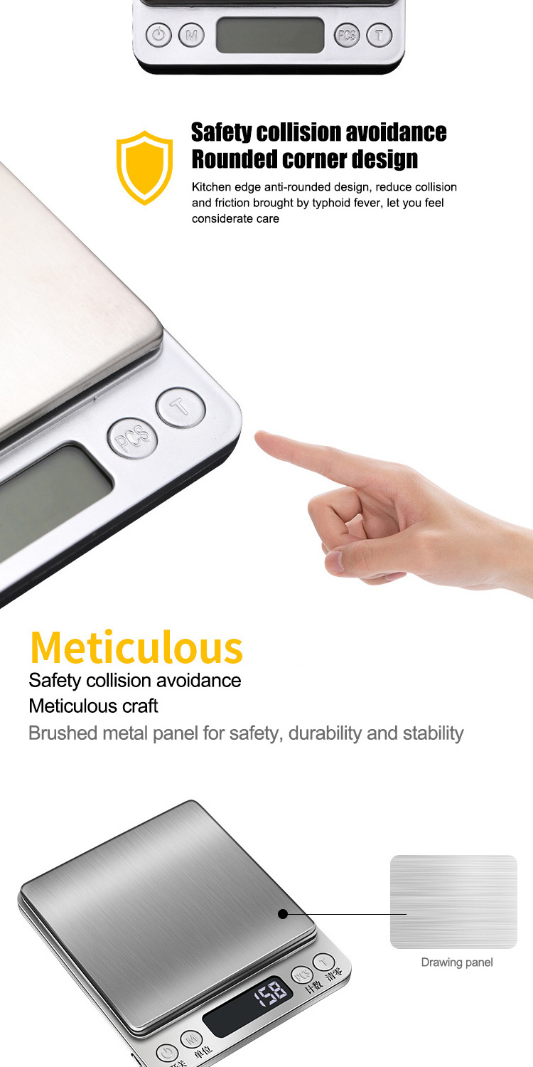 Home Use Small Digital Food Weighing Scales Nutrition Facts Gram Accuracy Scale Manual Weighing Kitchen Scales