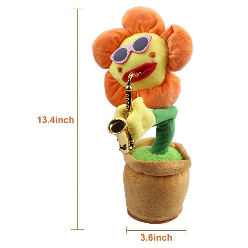 Record Sound Sing And Recording Talking Repeat Singing Sunny Flower Dancing Sunflower Mimicking Toy