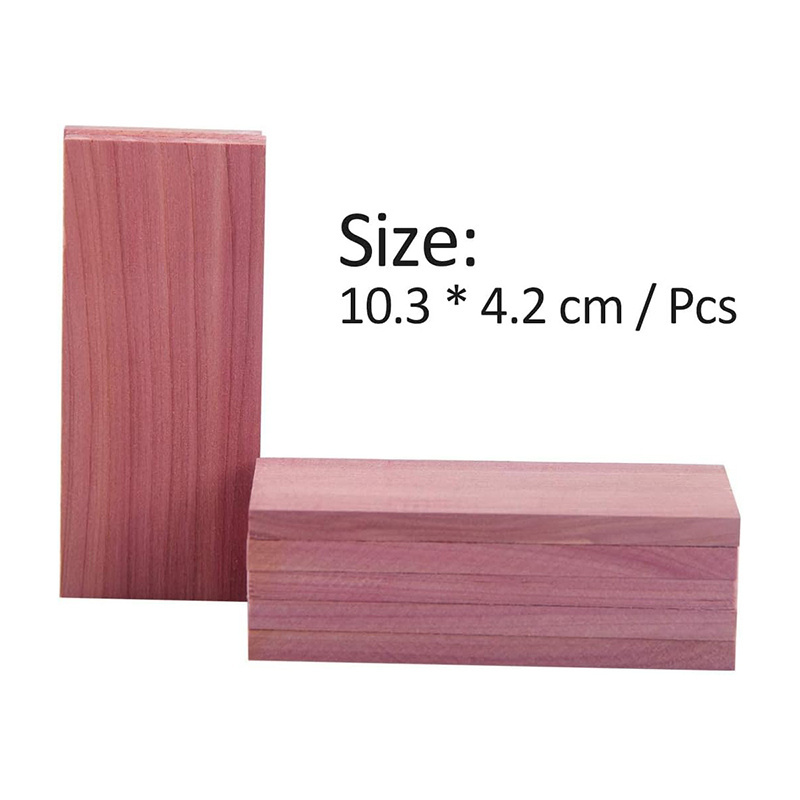 ECO Friendly Aromatic Red Cedar Wood Block Anti Moth Repellent Wooden Cedar Board For Clothes Storage