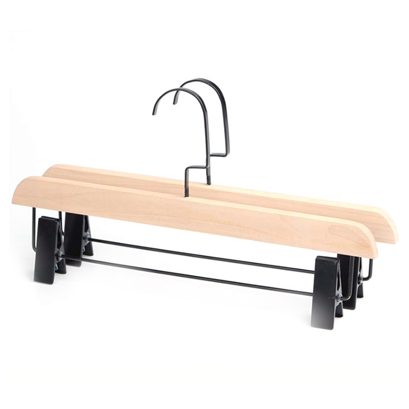 wholesale Multifunctional Space Saving  hanger wood cloth hangers for boutiques custom clothing extension hangers