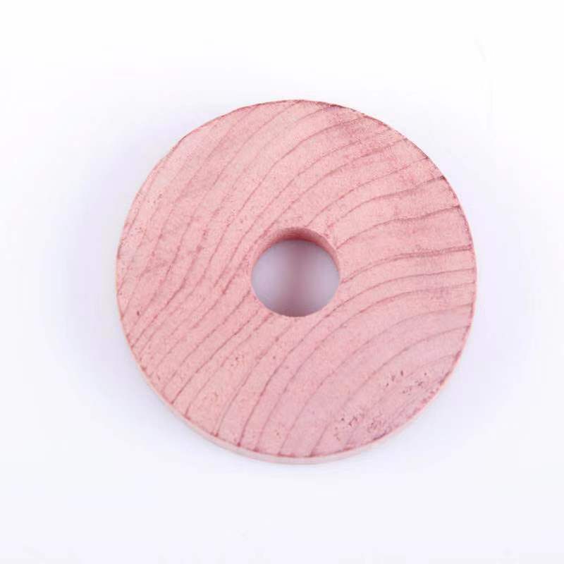 High Quality Cedar Rings Anti Moth Away Repellent for Closets and Drawers Natural Round Cedar Wood Hanger Rings block