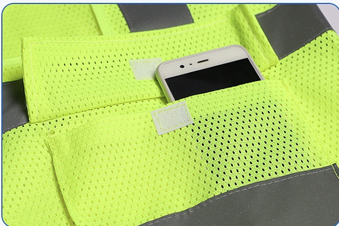 Outdoor Sport Reflective Security Vests With Pocket Hi Vis Safety Jacket Reflective Vest