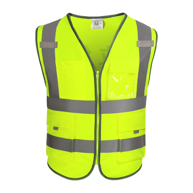 High Visibility High Quality Safety Reflective Vest safety jacket reflective vest Orange Vest OEM Reflecteurgilet