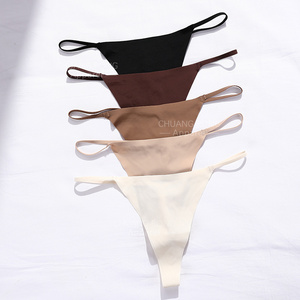 Seamless Thong Breathable Sexy Girl G-string Underwear Women's Seamless Thong Panties For Leggings