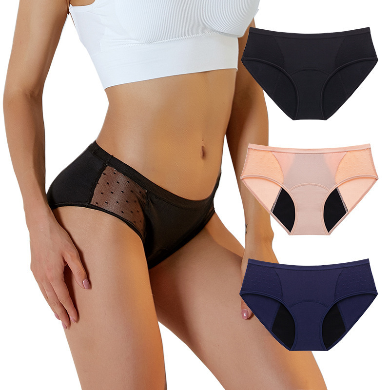 Free samples Plus Size Women's Absorbent Briefs Incontinence Sanitary Underwear Menstrual 4 Layer Leak Proof Period Panties