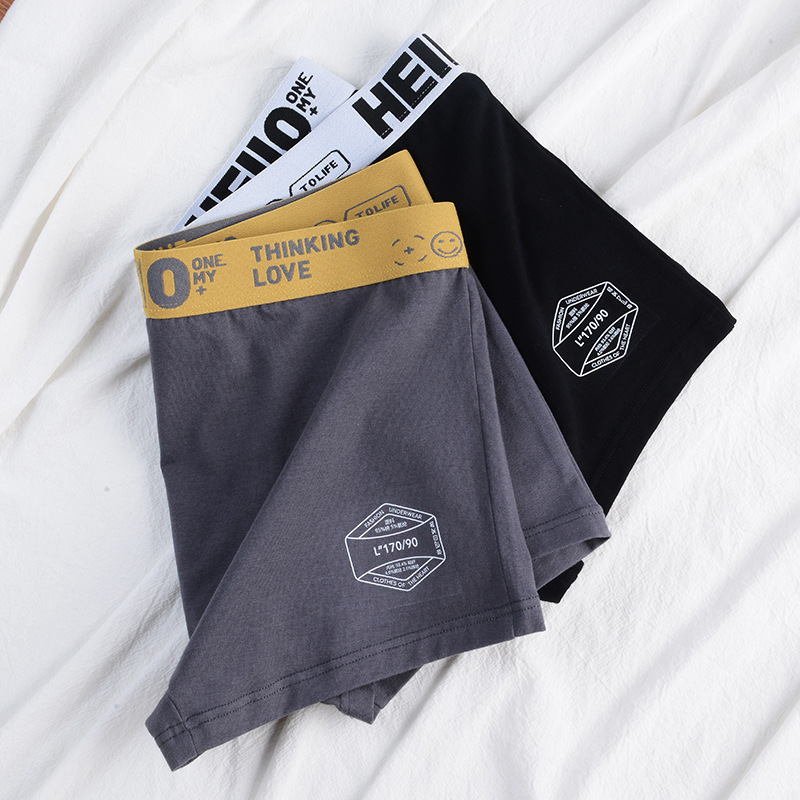 Free samples Hot Selling OEM Custom Logo Cotton fabric Mid-Rise Modal Men Boxers Briefs Underwear Panties