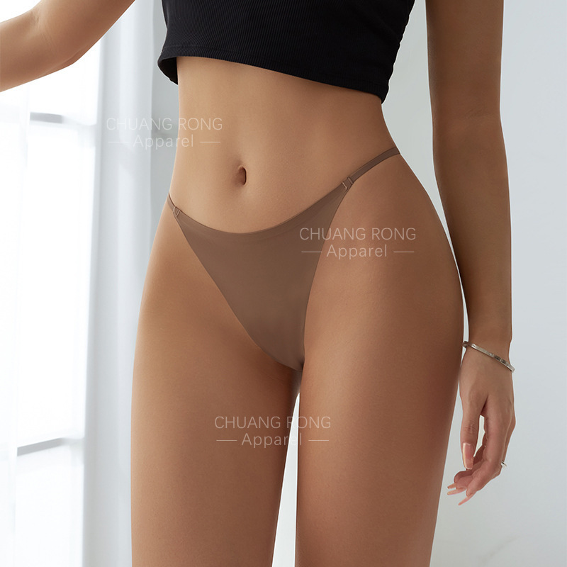 Seamless Thong Breathable Sexy Girl G-string Underwear Women's Seamless Thong Panties For Leggings