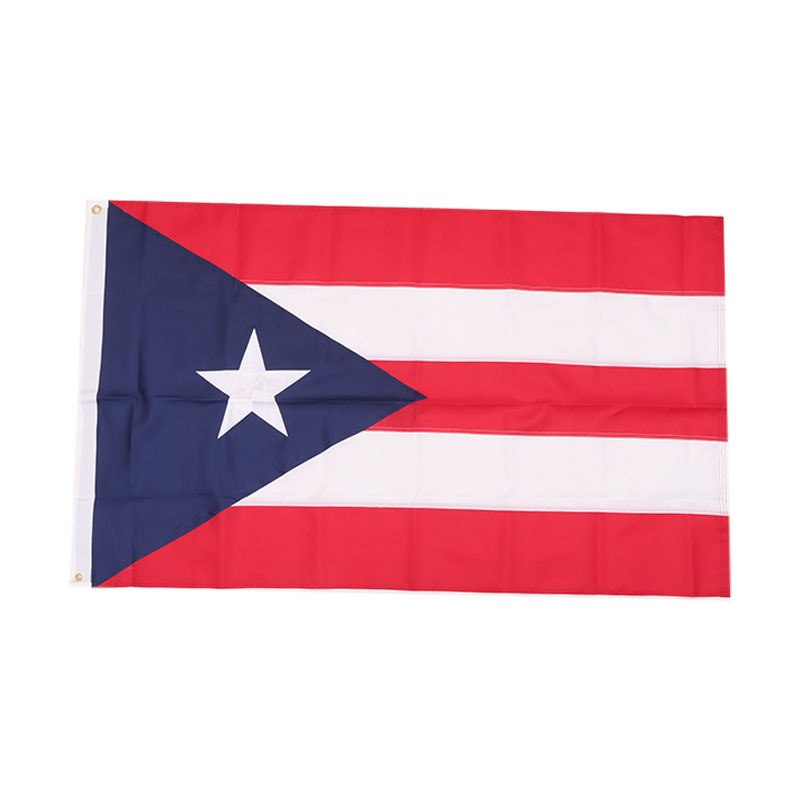 Factory direct sales spot order 3 * 5ft polyester flag cross-border source wholesale Puerto Rican flag