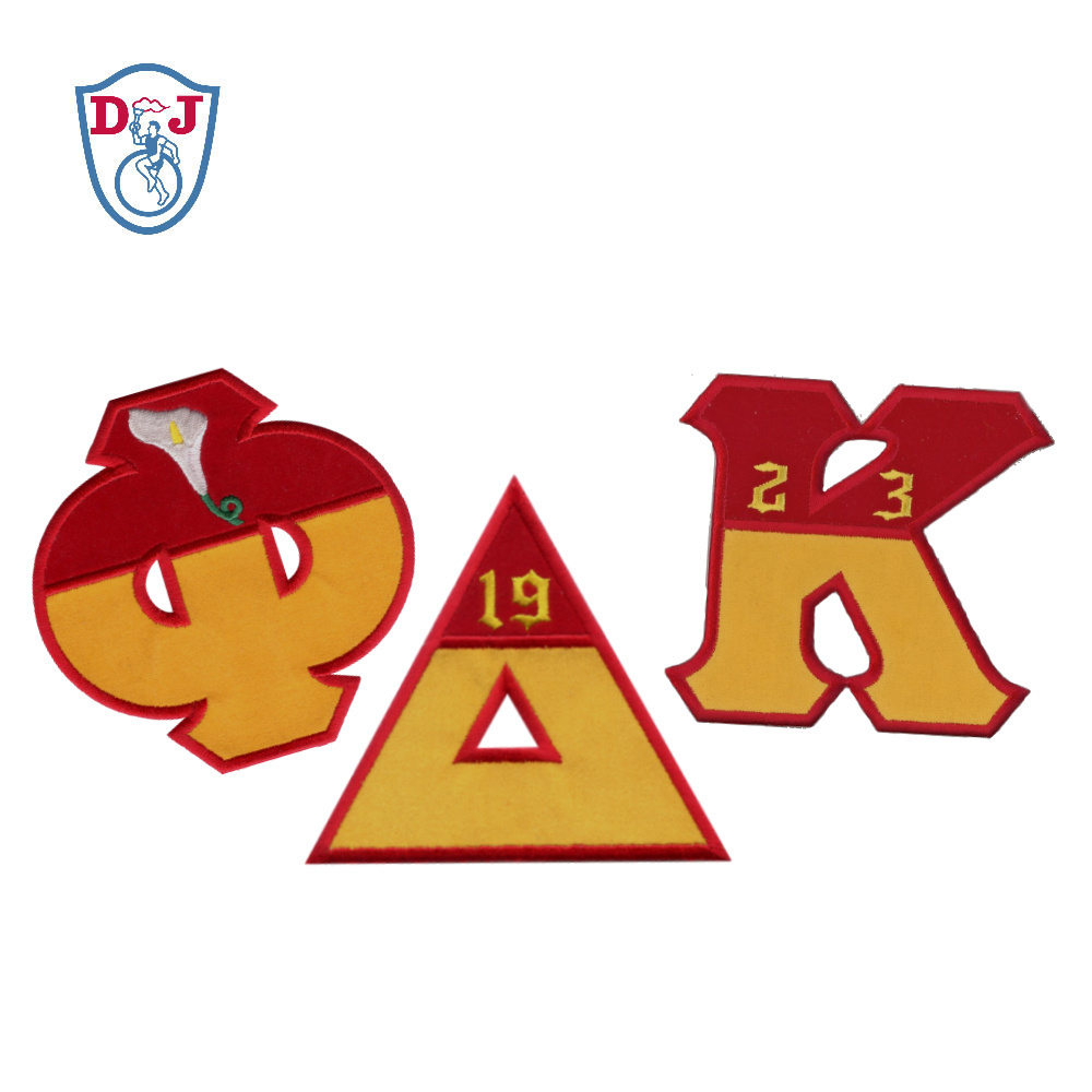 Iron On Greek Letter Embroidered Patch sorority & fraternity patches for jackets