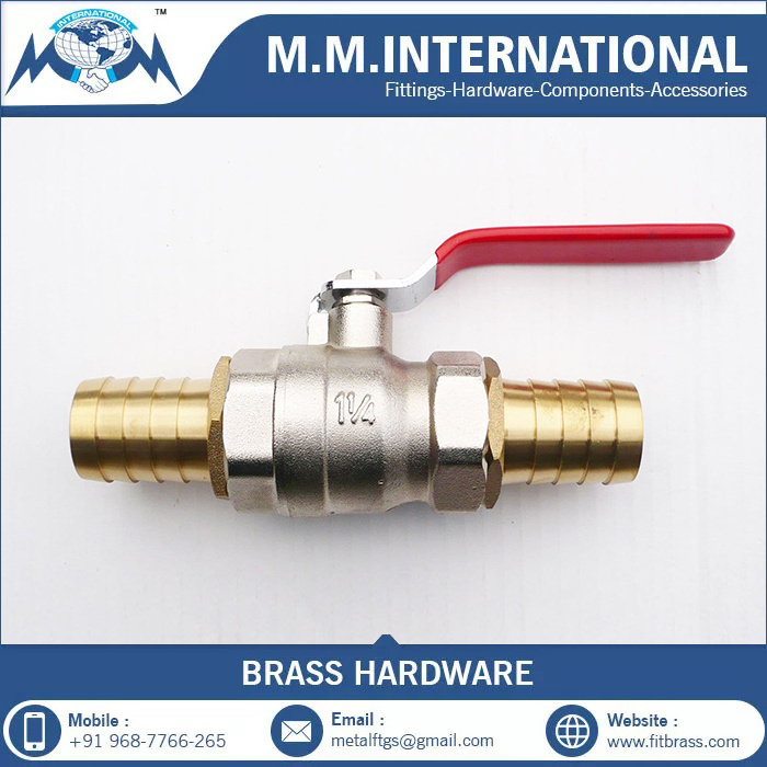 High on Demand Brass Ball Valve With Solid Brass Hose Tails Water Shut Off Available at Wholesale Price