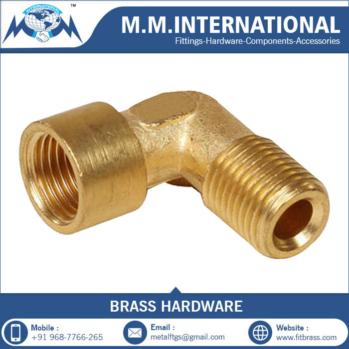 Pipe Fitting Brass Male Female Elbow Wholesale High Quality Brass compression Fittings Water Sanitary Fittings Elbow