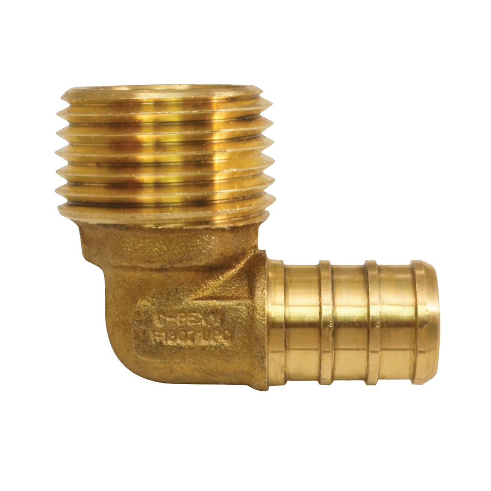 Brass Barb Elbow Pipe Fitting Price Custom High Quality Any Sizes 90 Degree Brass Forged Hose Fitting Elbow With Nozzle