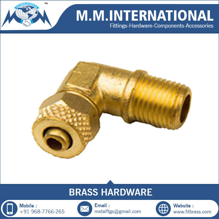 Brass Barb Elbow Pipe Fitting Price Custom High Quality Any Sizes 90 Degree Brass Forged Hose Fitting Elbow With Nozzle