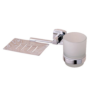 Stainless Steel Soap Dish and Toothbrush Holder