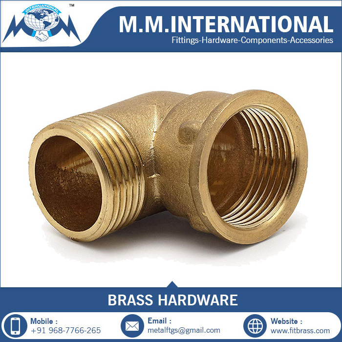 Brass Barb Elbow Pipe Fitting Price Custom High Quality Any Sizes 90 Degree Brass Forged Hose Fitting Elbow With Nozzle