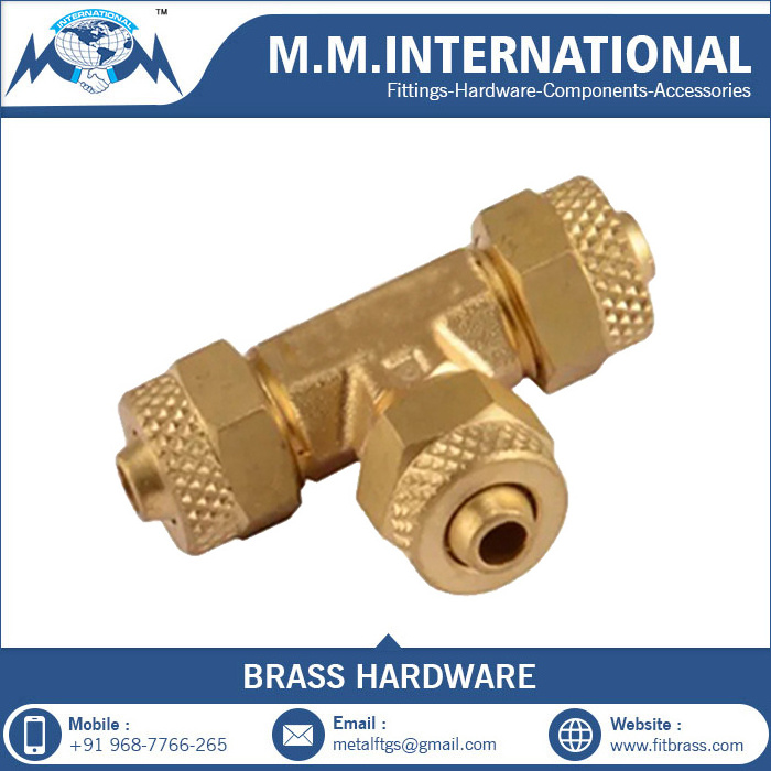 Brass Tee for Pex Pipe Fitting pex water tube forged hose compression fittings manufacturing