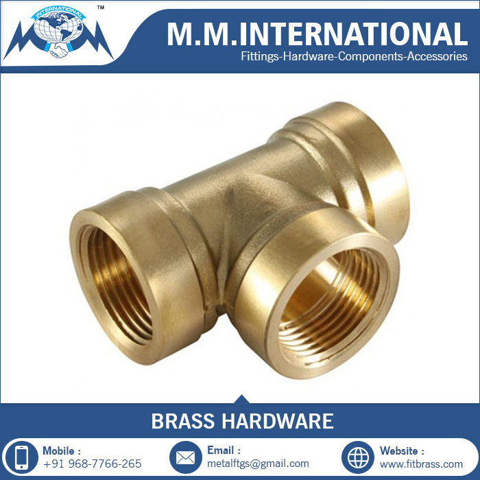 Brass Tee for Pex Pipe Fitting pex water tube forged hose compression fittings manufacturing