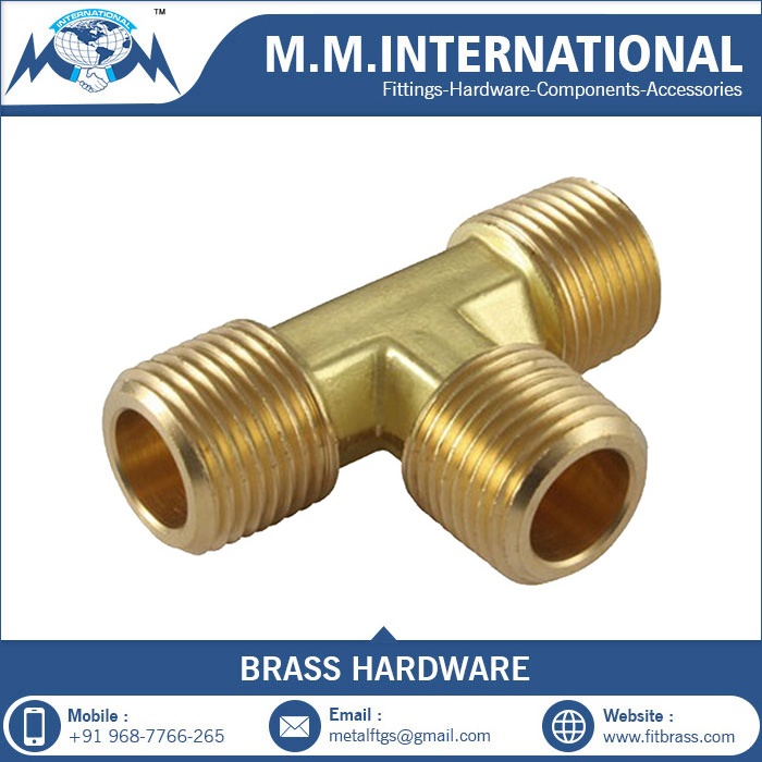 Brass Tee for Pex Pipe Fitting pex water tube forged hose compression fittings manufacturing