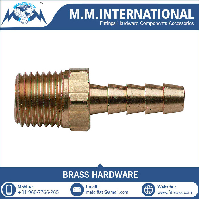 4 Way Brass Water Hose Connector Supplier Pipe Fitting 6mm 8mm 10mm 12mm Brass Hose Barbed Tail Coupler Adapter Connector