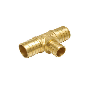 Brass Tee for Pex Pipe Fitting pex water tube forged hose compression fittings manufacturing