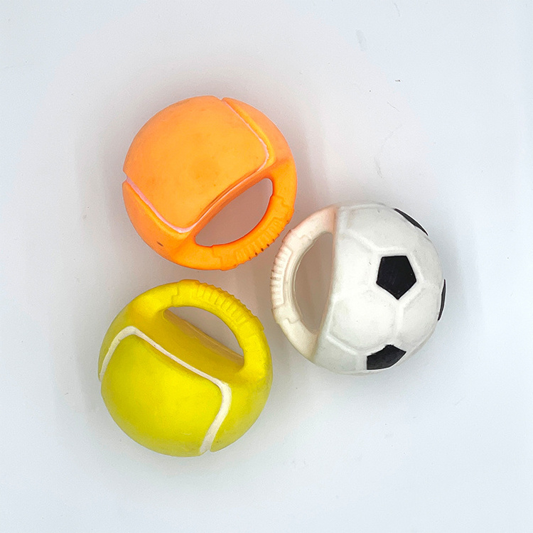 New Design Modern Pet Dog Chew Rubber TPR Sport Indestructible Toy Ball Soccer Or Tennis Ball