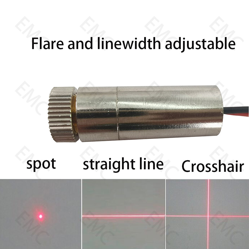 High End Laser diode module 650nm 5mw red green adjustable laser line/straight line/cross line  DC 3V Laser Sensor pulse laser D