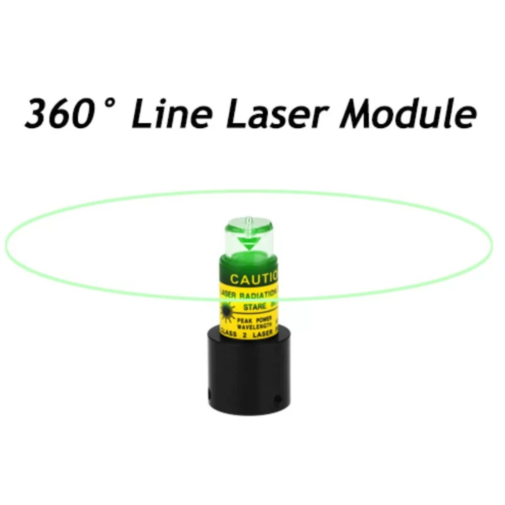 High End 520nm 10mw 360 degree 360 glass lens green line laser module industrial Laser lighting display/laser level