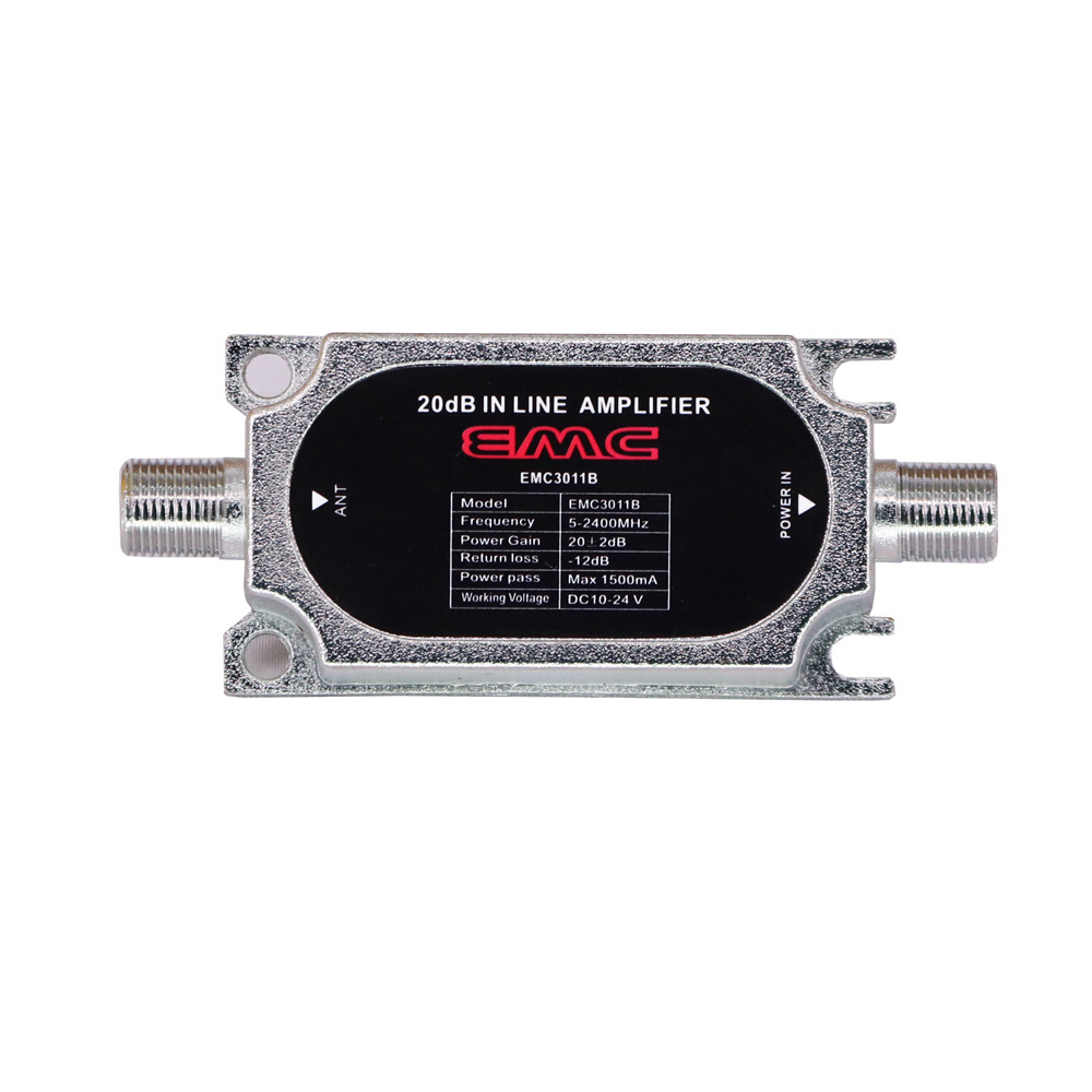 TV RF signal amplifier 20dB  IN Line Amplifier