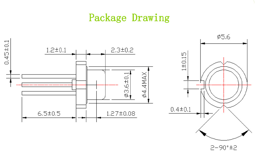 High End Laser Diode  For laser modules 635nm 405nm 450nm 785nm 808nm 980nm 5mw- 500mw  5.6MM