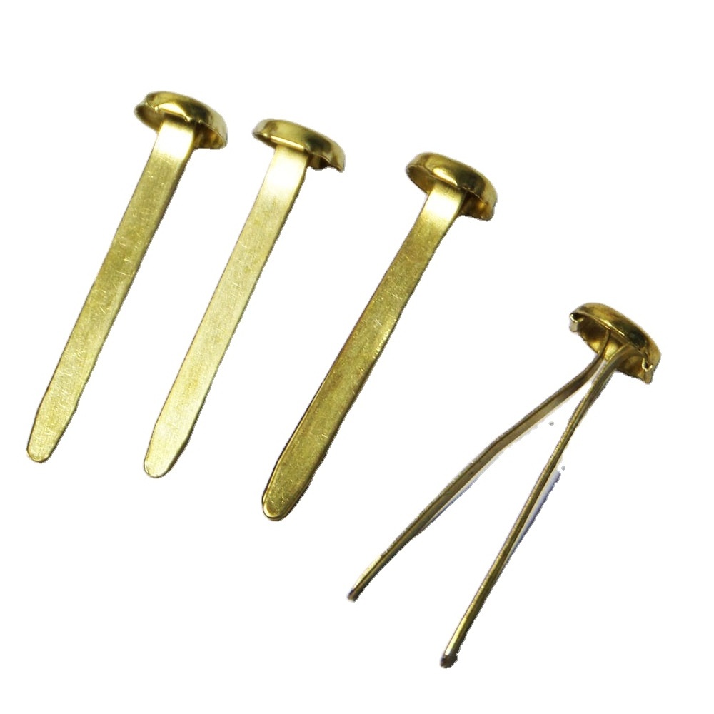 Gold small 31mm round metal clips paper file fastener for office