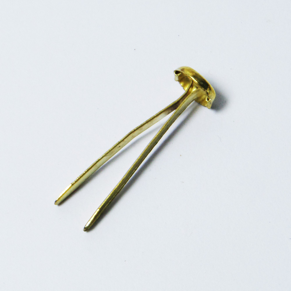 Gold small 31mm round metal clips paper file fastener for office