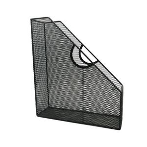 Office desktop stationery morden metal mesh desk organizer magazine holder stand file holder