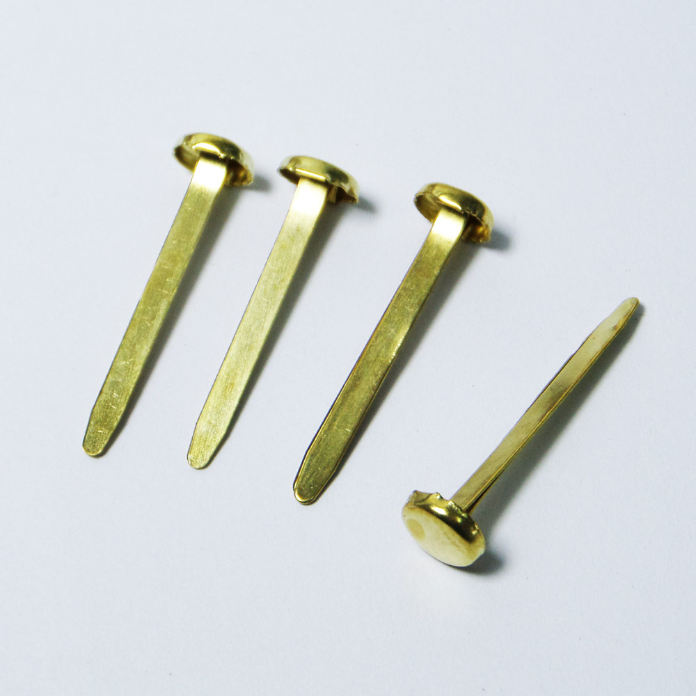 Gold small 31mm round metal clips paper file fastener for office