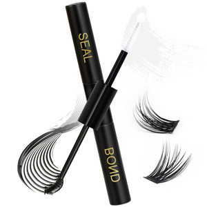 EMEDA Custom 2 In 1 Duel Lash Bond And Sealant Mascara  brush strong hold 10 Day Lash Glue Waterproof Diy Segment Lashes