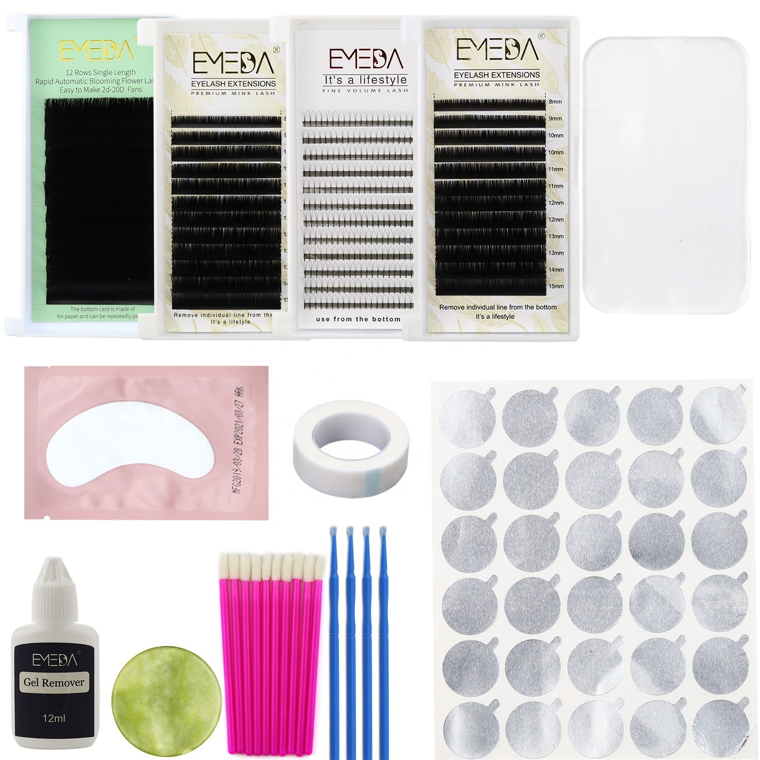 Hot Selling Starter Lash Kit Set Mannequin Head Professional Eyelash Extension Tools Eyelash Extension Training Kits