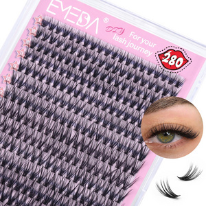 XL tray 320Pcs Cluster Lashes 30D 40D 50D 60D C D Curl Lash Clusters Mix 8-16mm Individual Eyelashes DIY Lash Extension Kit