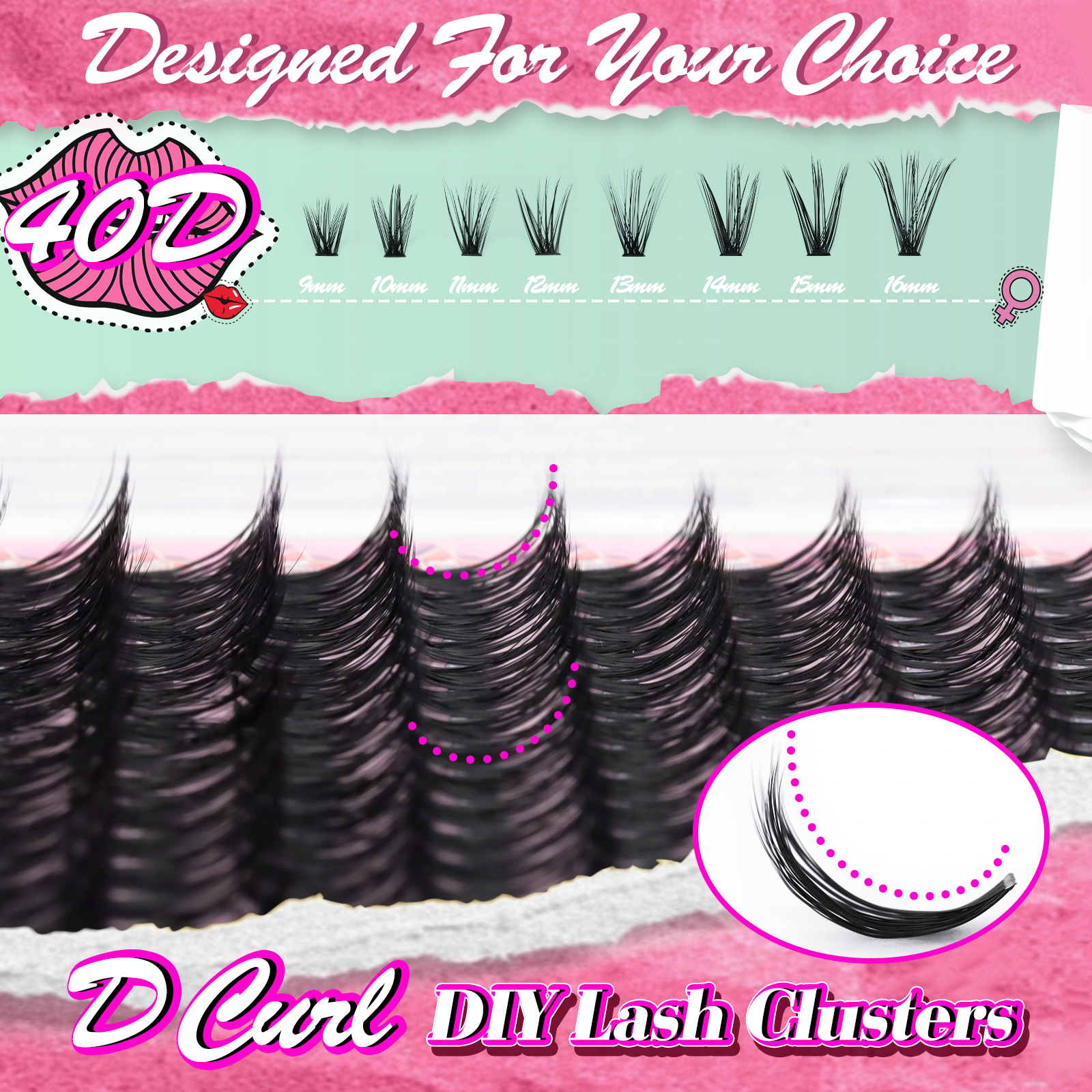 wholesale segmented lashes strip eyelash cluster lashes DIY lash extension glue last 10 days