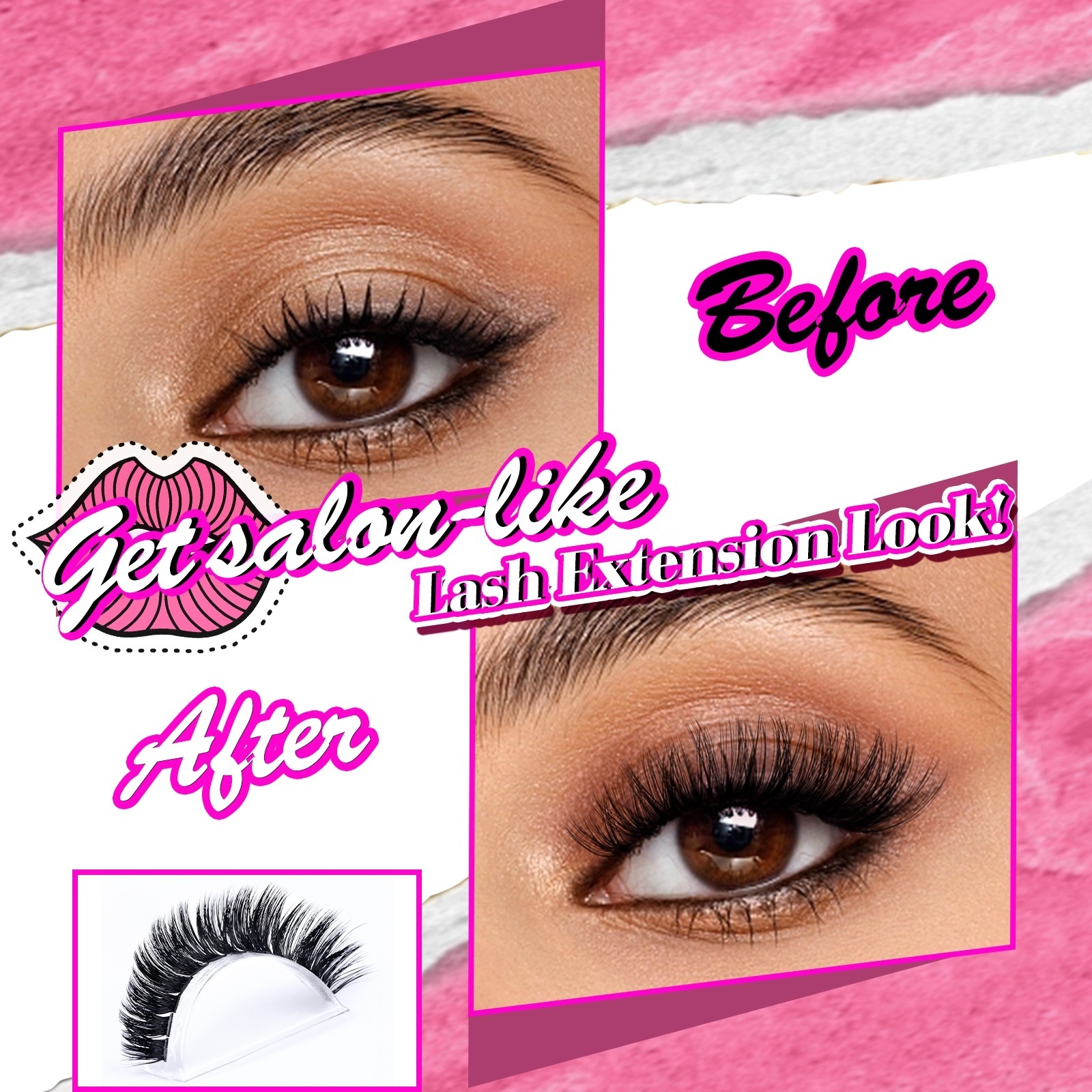 custom diy lash extension fluffy mink eyelash cluster lash kit private label box packaging individual clusters glue wholesale