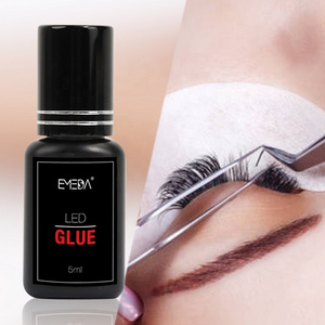 New Product Fast Dry Long Lasting 6-8 Weeks UV LED Lash Glue For Eyelash Extension Private Label Black Clear UV Lash Glue