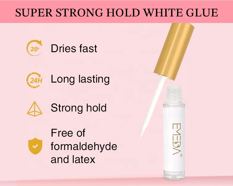 Private Label Eyelash Glue Factory Price Waterproof Fast Dry Strong False Strip Lash Adhesive Glue