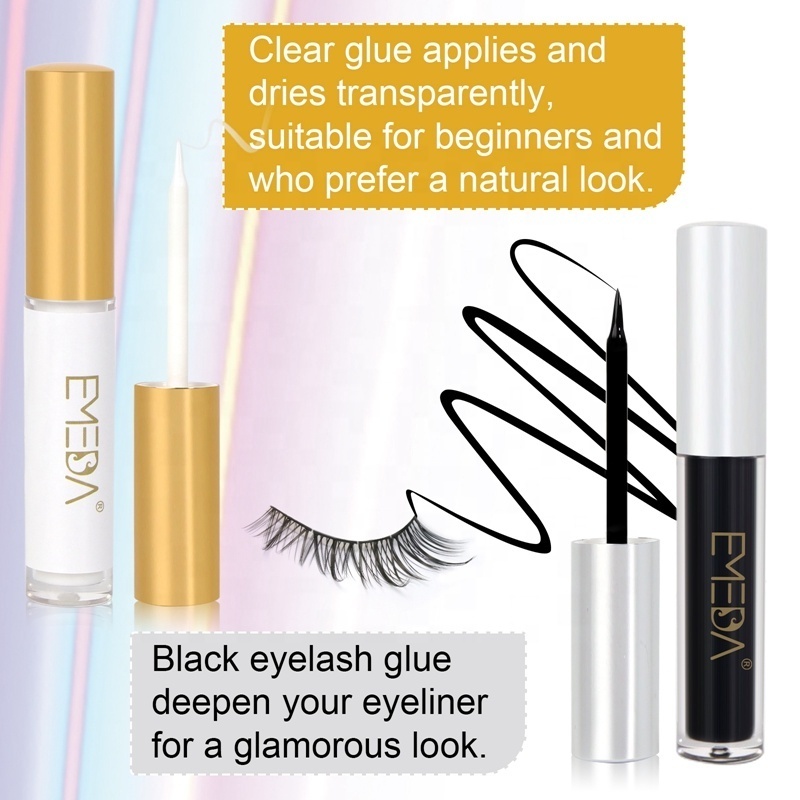 Private Label Eyelash Glue Factory Price Waterproof Fast Dry Strong False Strip Lash Adhesive Glue